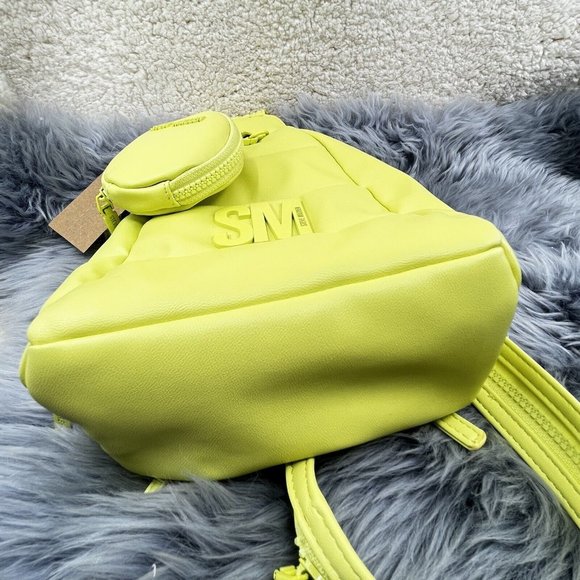 Steve Madden BJayaa Neon Green Convertible Sling Backpack Crossbody Tik Tok NWT - Picture 7 of 12